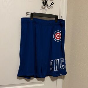 Fanatics Royal Blue Chicago Cubs Athletic Shorts with Red & White Logo